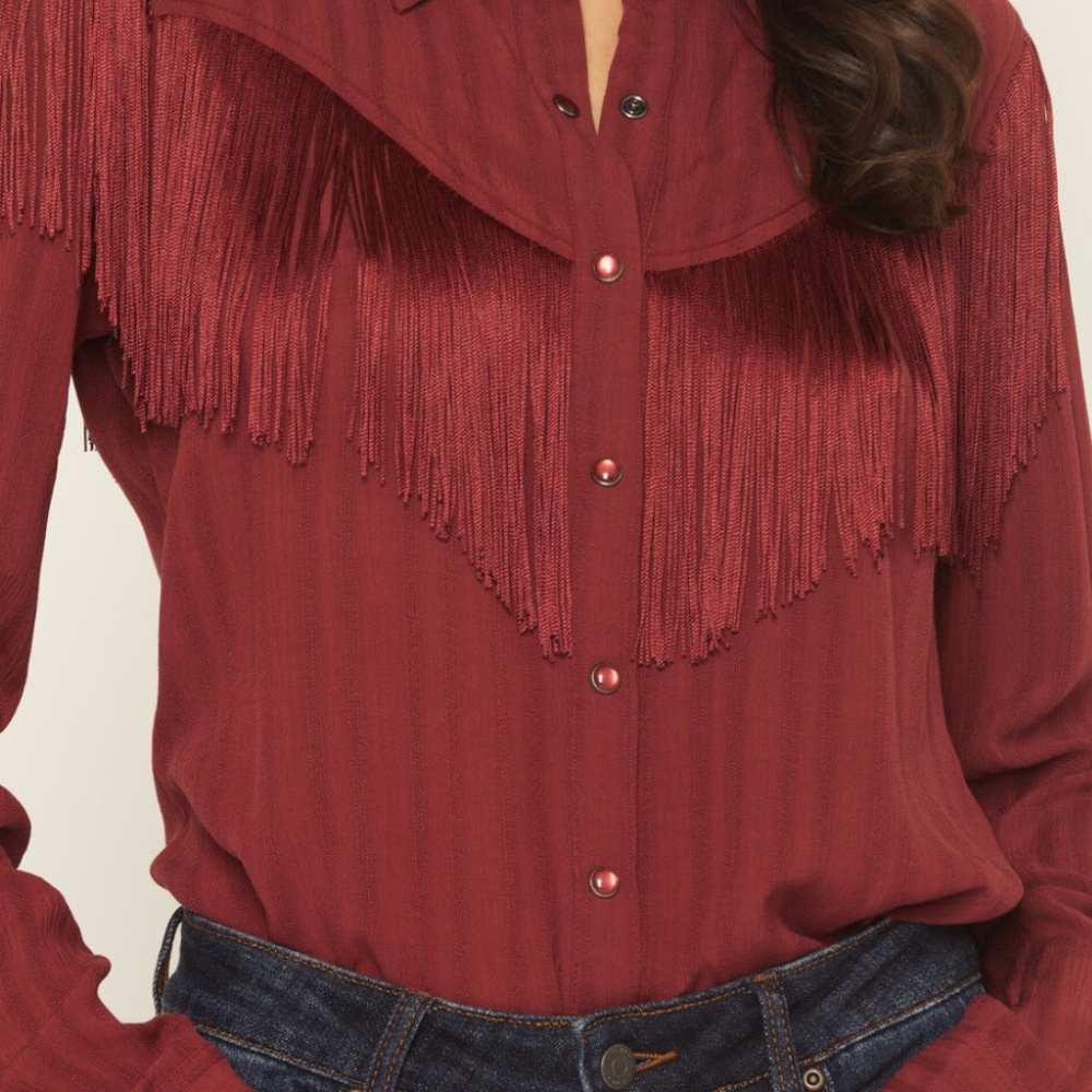 Idyllwind Fringe Crinle blouse, NWT - Picture 5 of 5